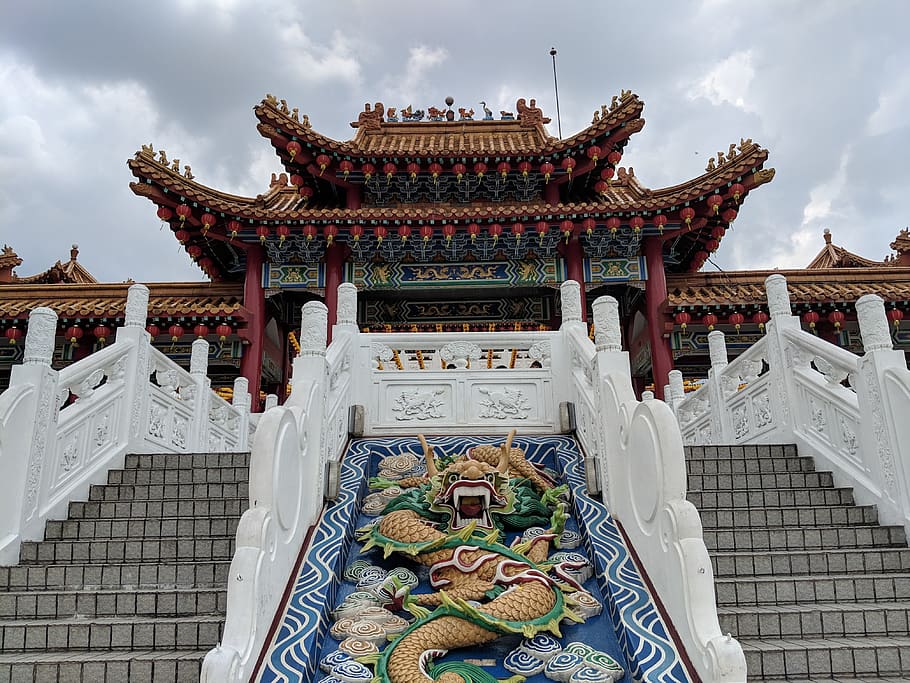 building, architecture, temple, shrine, worship, pagoda, town HD wallpaper