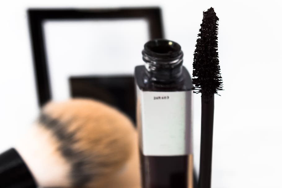 make up, mascara, cosmetics, makeup, brush, beauty, black, fashion HD wallpaper
