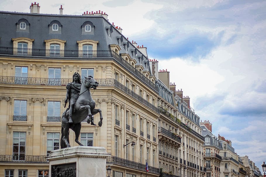 france, paris, architecture, sculpture, representation, statue HD wallpaper