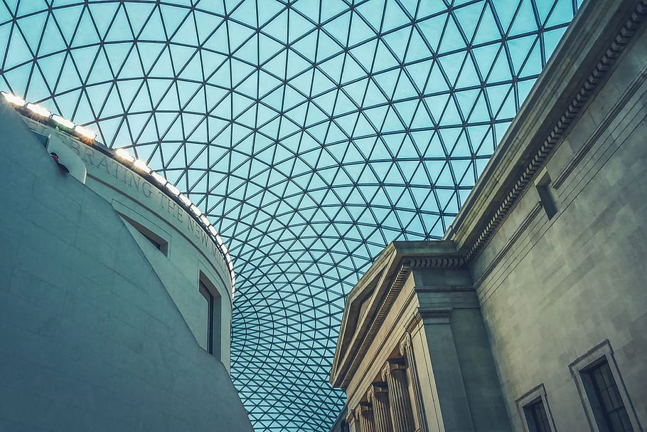 architectural building, architecture, window, skylight, museum HD wallpaper