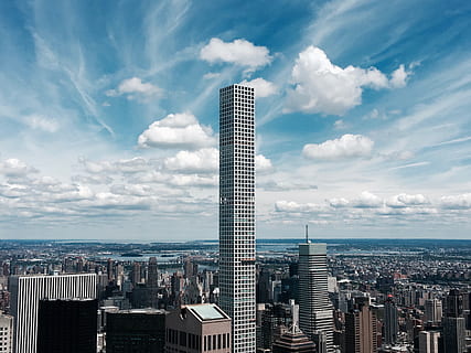 gray concrete high-rise building, city, skyscraper, architecture HD wallpaper