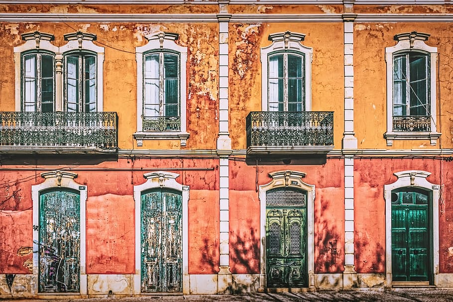 architecture, building, old, window, facade, house, city, building exterior HD wallpaper