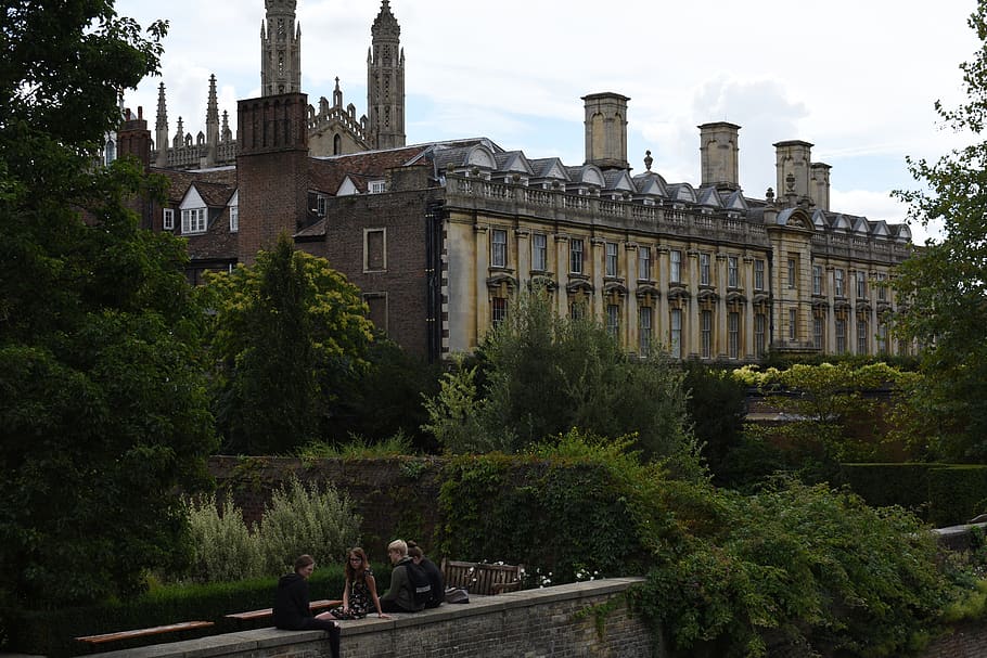 college, bridge, old, building, architecture, england, green HD wallpaper