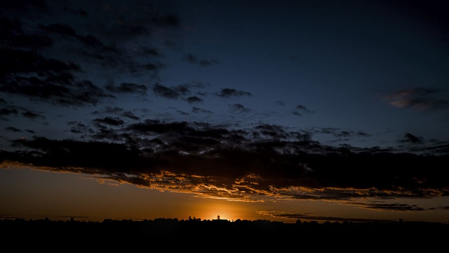 australia, sydney, tree, sunset, colour, clouds, horizon, sky HD wallpaper
