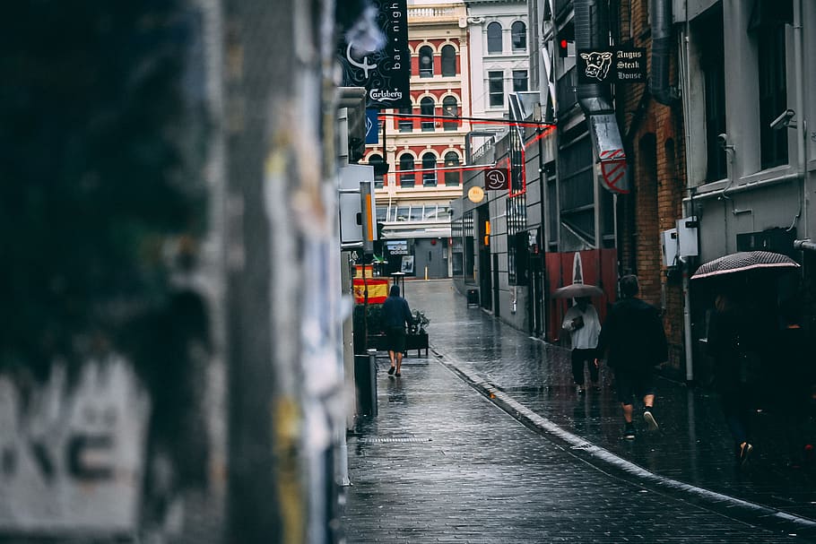Rainy Weather, architecture, buildings, city, commerce, daylight HD wallpaper