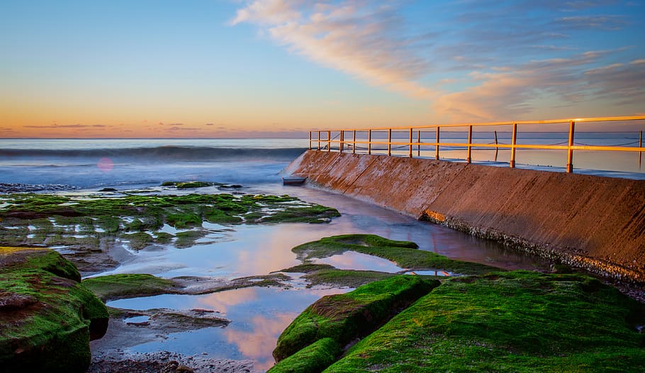 australia, cronulla, sky, water, sunset, sea, scenics - nature HD wallpaper