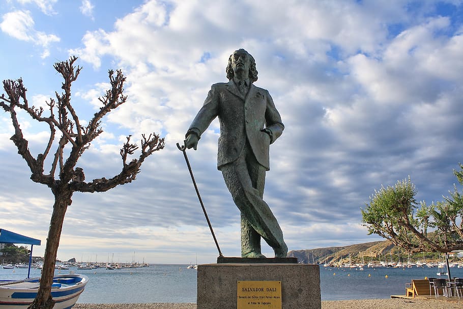 artists, painter, genius, monument, surrealism, spain, human representation HD wallpaper