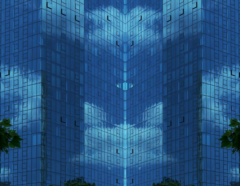 skyscraper, facade, grass facade, city, modern, building, architecture HD wallpaper