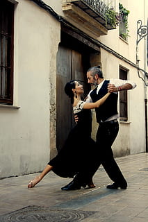 tango, couple, dancer, dancers, romance, full length, real people HD wallpaper