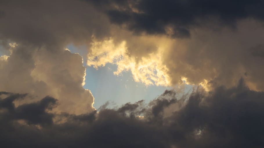 cloud - sky, beauty in nature, storm, scenics - nature, dramatic sky HD wallpaper