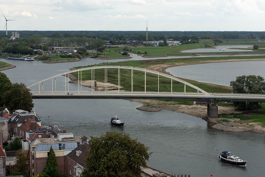 bridge, river, city, architecture, built structure, water, transportation HD wallpaper