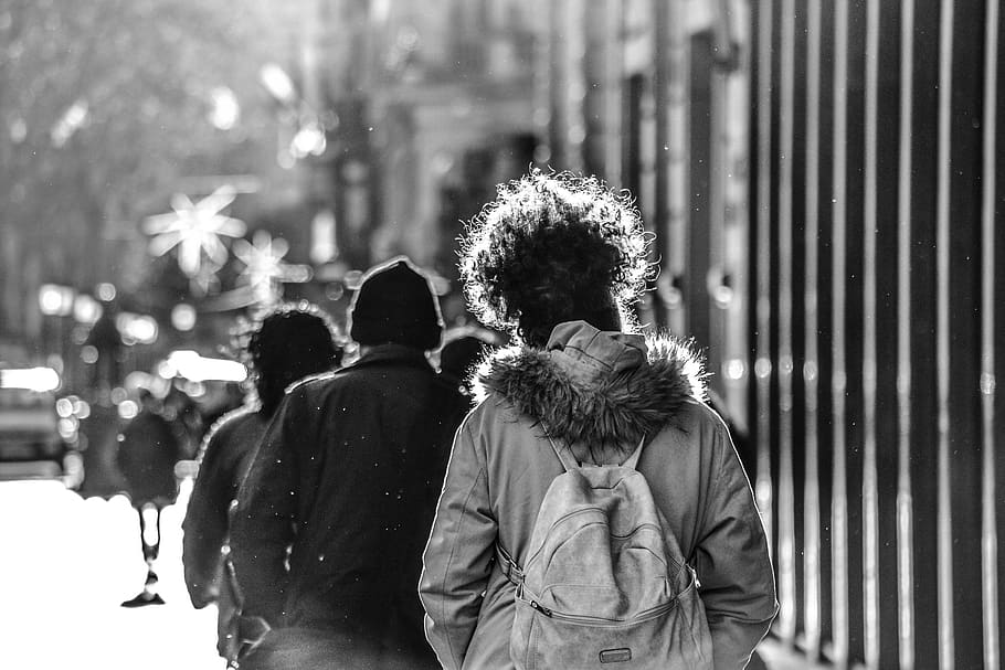 spain, barcelona, real people, rear view, women, lifestyles HD wallpaper