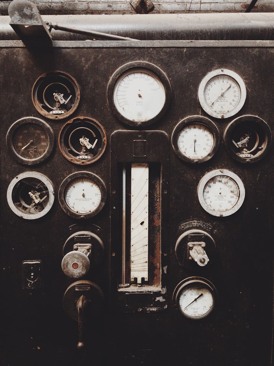 black and brown control panel, technology, gauge, instrument of measurement HD wallpaper