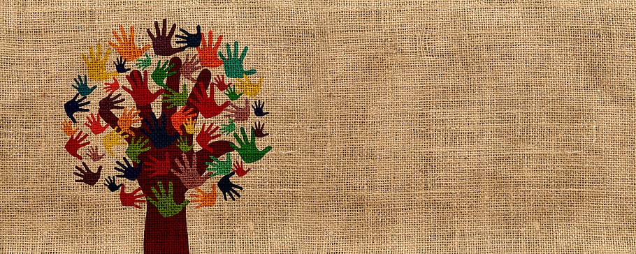 integration, volunteers, hands, tree, grow, voluntary, wrap HD wallpaper
