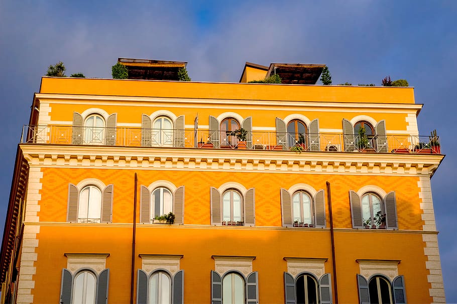 building, facade, window, architecture, old, ancient, roman HD wallpaper