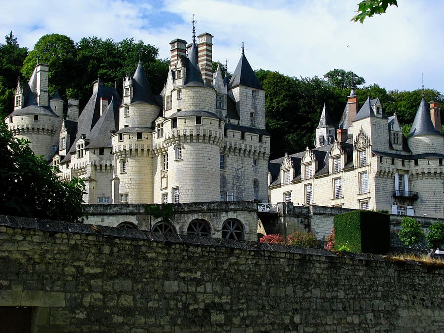 france, loire, castles, chateau ussé, architecture, built structure