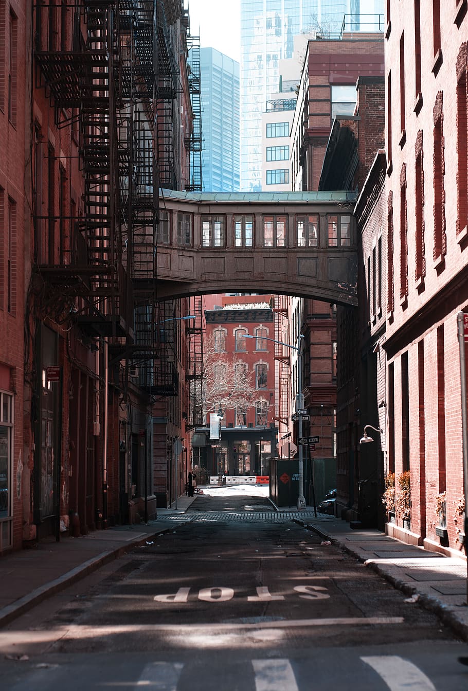 brown buildings during daytime, city, street, urban, road, town, HD wallpaper