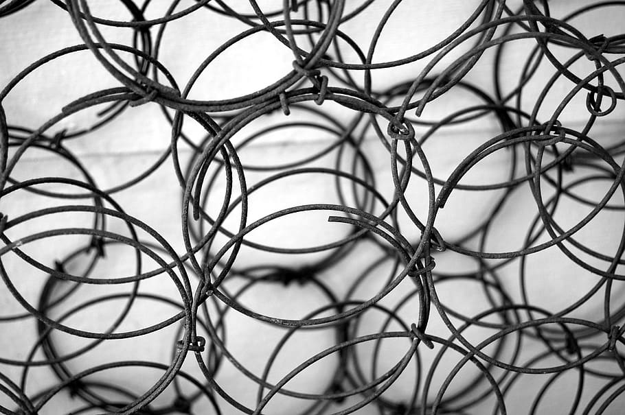 landers, integratron, united states, pattern, bedsprings, b and w