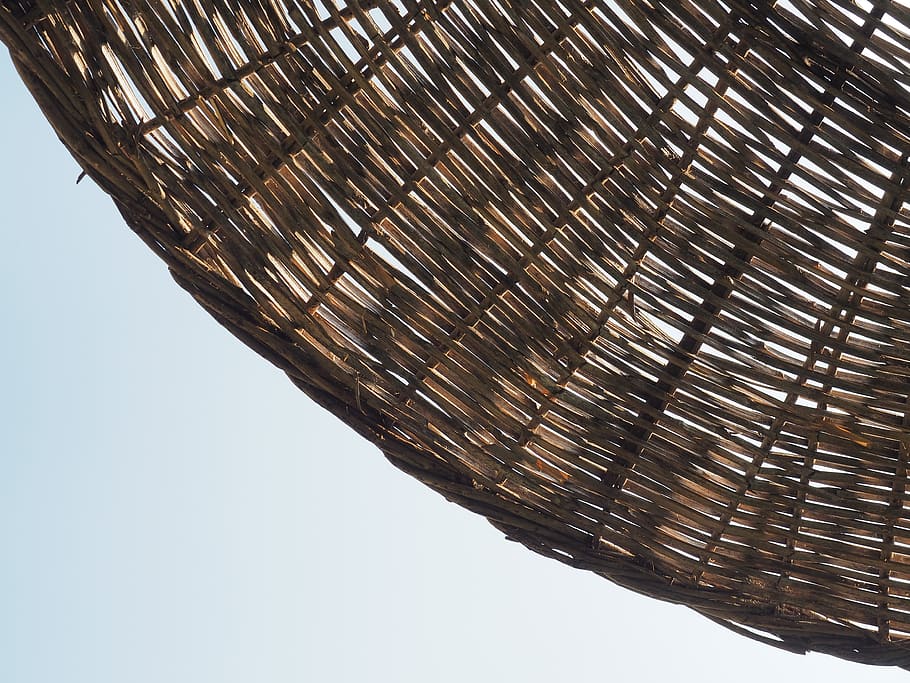 summer, pattern, no people, low angle view, roof, nature, wood - material HD wallpaper