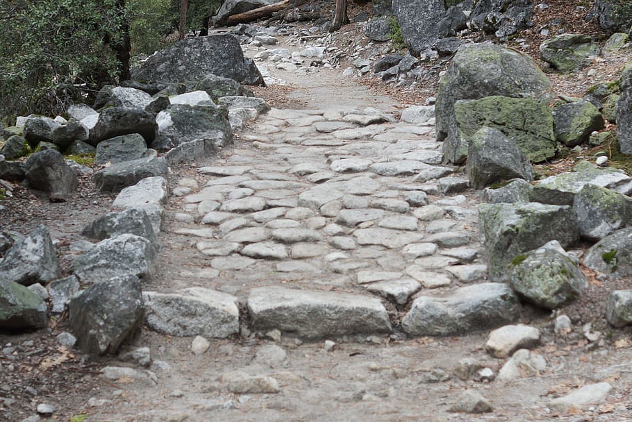 flagstone, slate, ground, rubble, path, walkway, soil, road HD wallpaper