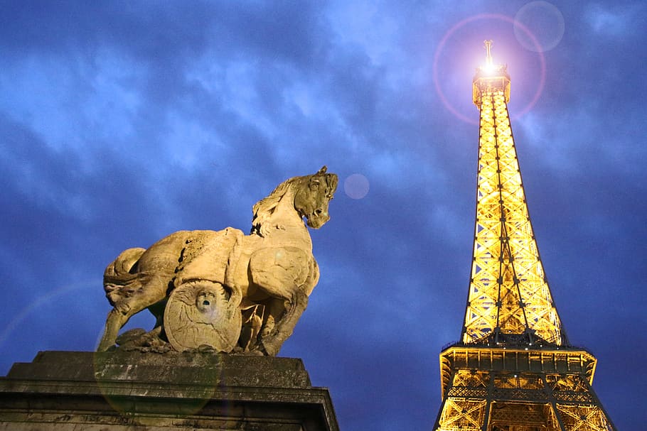 Eiffel Tower, Paris, ancient, architecture, art, building, city HD wallpaper