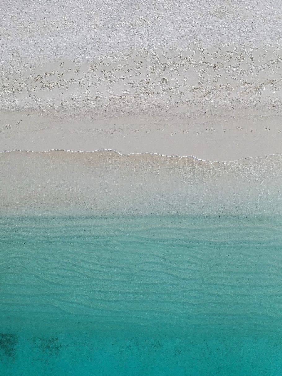 beach painting, water, turquoise colored, beauty in nature, no people HD wallpaper