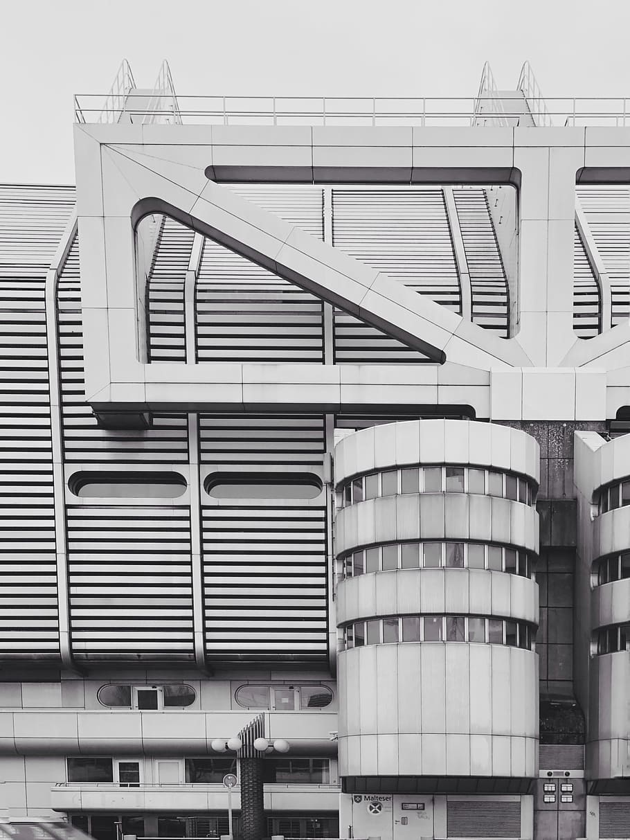 white concrete building, architecture, built structure, building exterior HD wallpaper