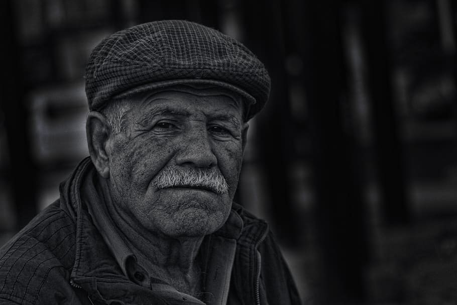 old, man, sad, black, sadness, people, men, adult, human, tired HD wallpaper