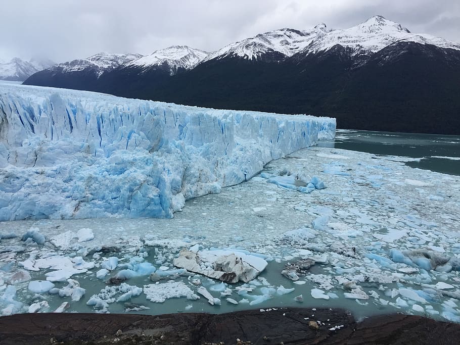 ice, landscape, glacier, winter, iceberg, argentina, cold, calafate HD wallpaper