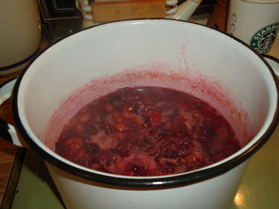 pot, jam, jelly, cooking, boiling, bubbling, stove, food and drink HD wallpaper