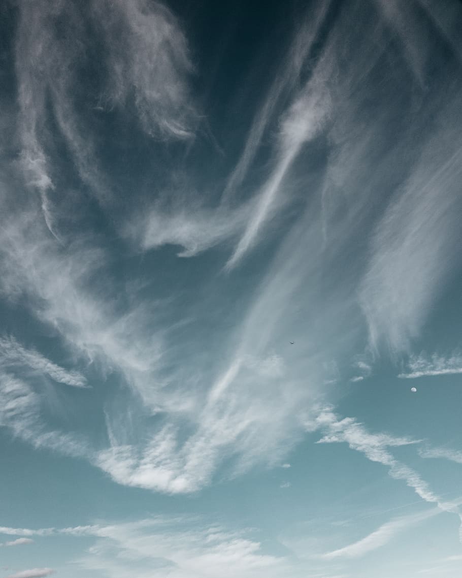 white clouds, cloud - sky, beauty in nature, backgrounds, no people HD wallpaper