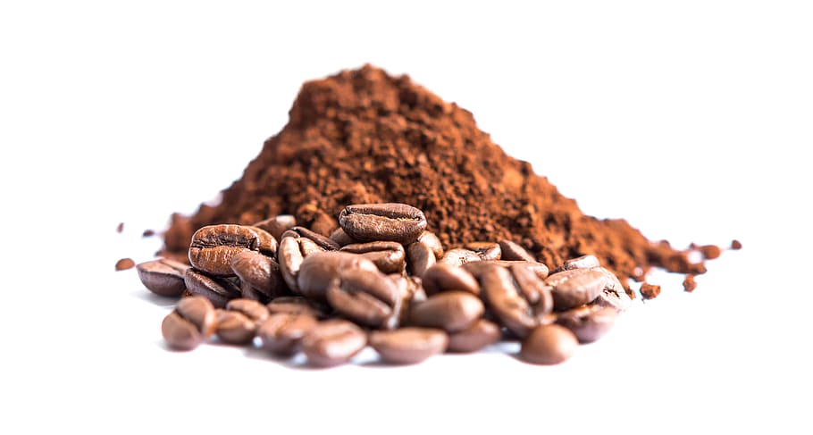 coffee, bean, brown, coffee beans, coffee granules, roasted HD wallpaper