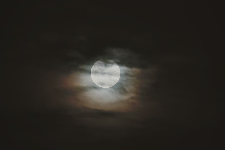 moon, lua, noite, night, luna, céu, céu noturno, night sky, HD wallpaper