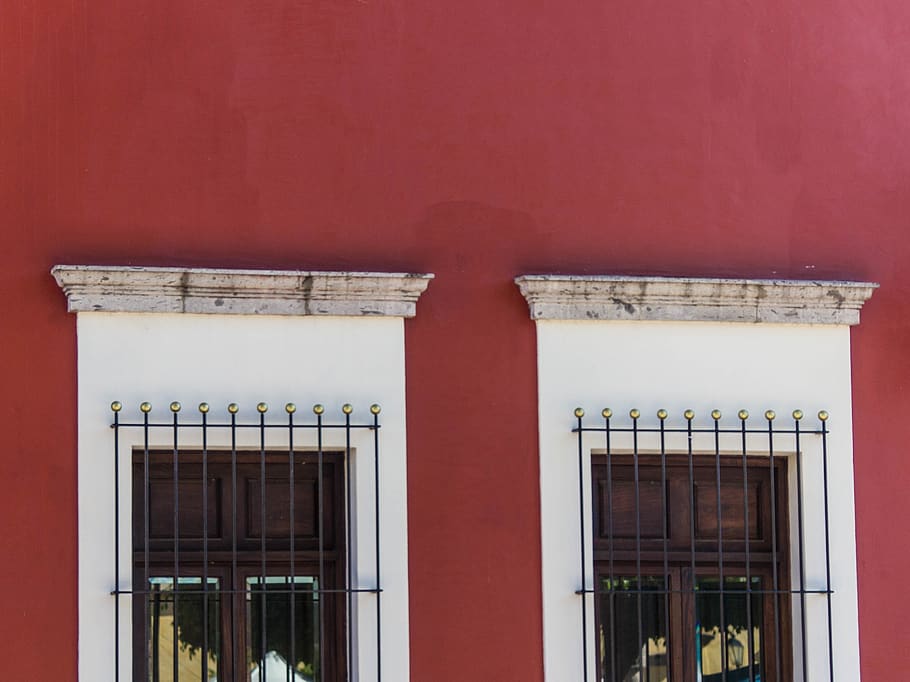 mexico, tequila, windows, red, colonial, architecture, built structure HD wallpaper
