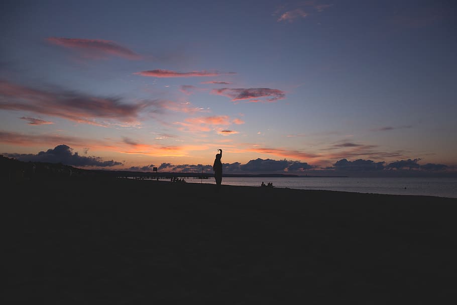 nature, beach, shore, sand, water, ocean, sky, clouds, horizon HD wallpaper