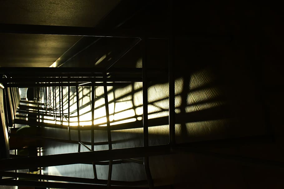 indoors, architecture, built structure, no people, railing HD wallpaper