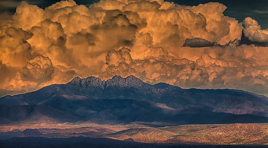 united states, four peaks, beauty in nature, cloud - sky, mountain