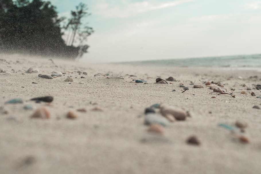pebbles on sand, ground, russia, enkhaluk, nature, lake baikal HD wallpaper