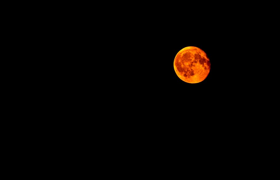 moon eclipse, night, outer space, universe, outdoors, astronomy HD wallpaper