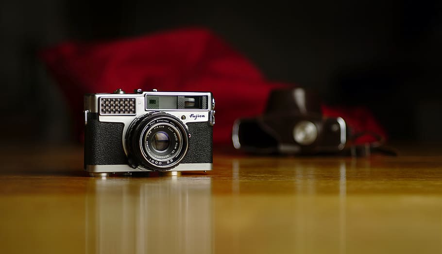 black and silver camera, camera - photographic equipment, photography themes HD wallpaper