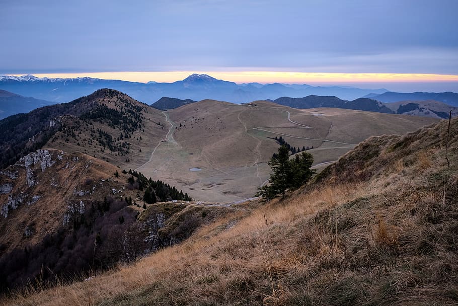 Peaks hills mountains