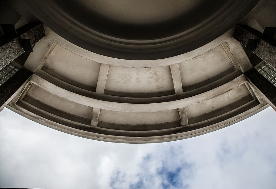 architecture, building, window, staircase, pillar, column, skylight HD wallpaper