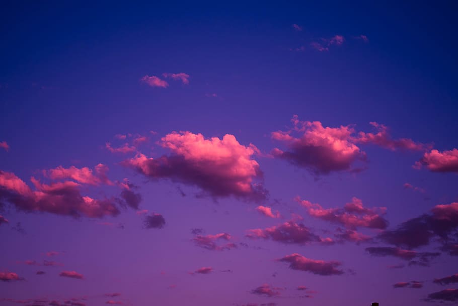 orange and blue sky, nature, outdoors, sunset, cloud, dawn, dusk HD wallpaper