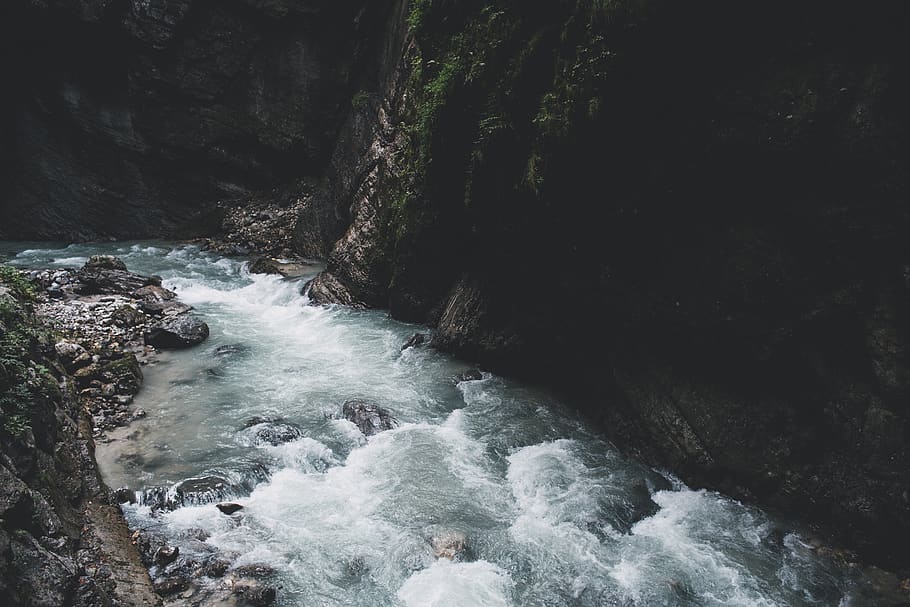riverside during daytime, water, motion, beauty in nature, scenics - nature HD wallpaper
