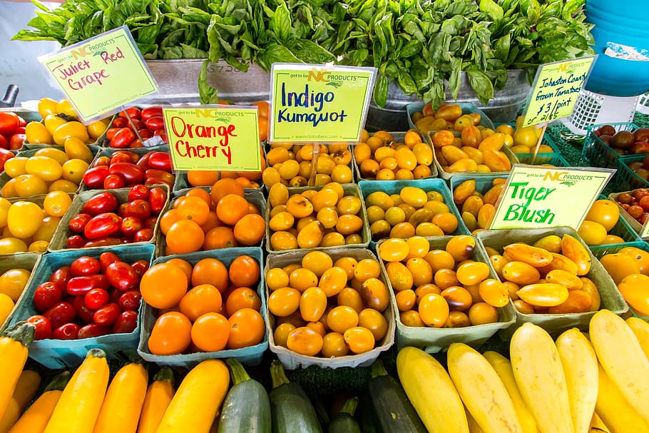 Assorted Fruits , abundance, boxes, close-up, colorful, commerce HD wallpaper