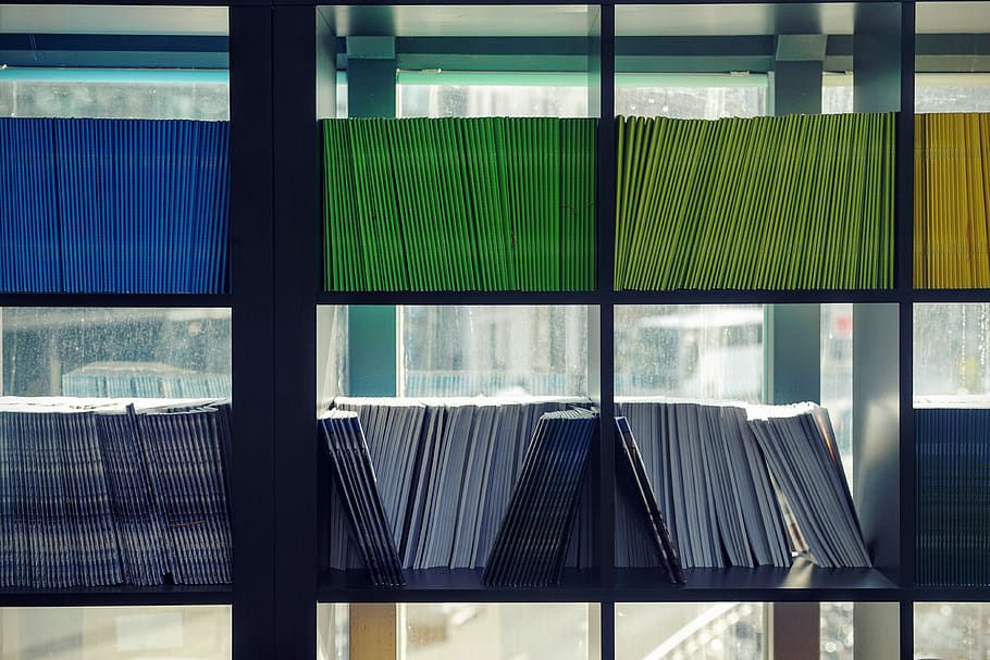 Assorted Books On Bookcase, shelves, glass - material, no people HD wallpaper