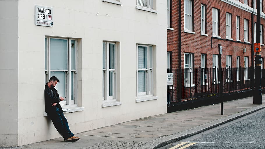 street, architecture, built structure, one person, building exterior HD wallpaper