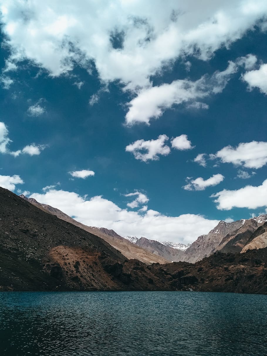 Body Of Water , clouds, landscape, mountain, nature, scenic, sky HD wallpaper