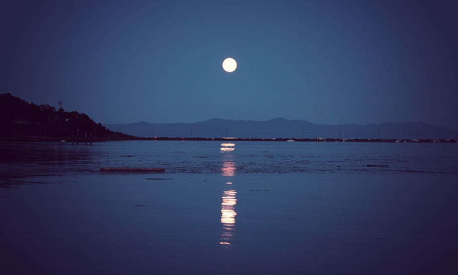canada, comox, harbor, harbour, evening, night, reflection HD wallpaper