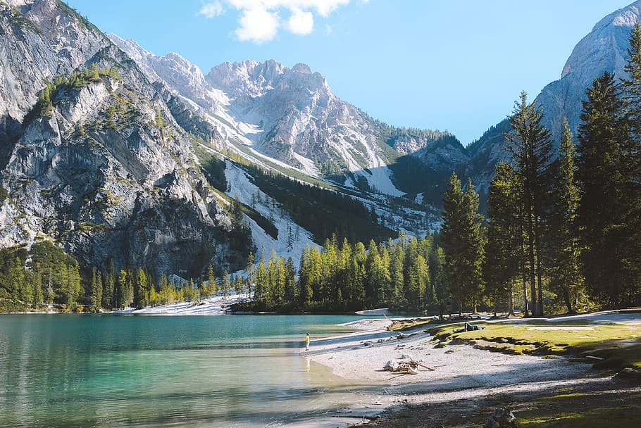 Body Of Water, daylight, landscape, mountain, nature, scenic HD wallpaper